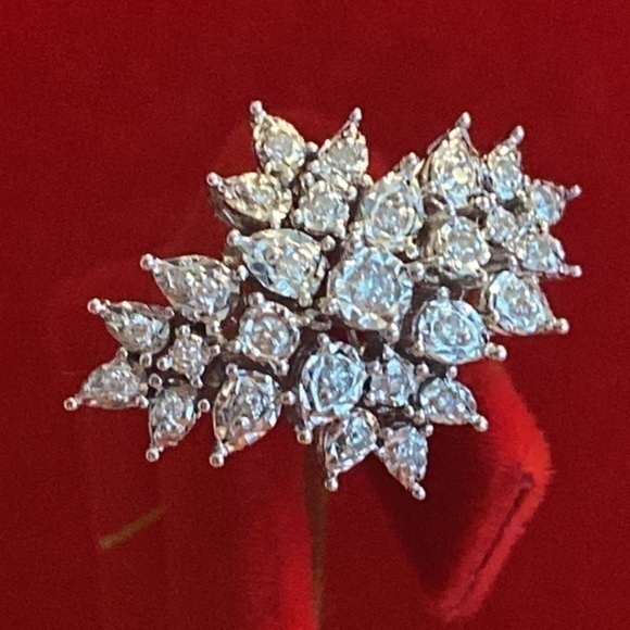 Diamond Ring 14kt natural Diamonds - Picture 1 of 6